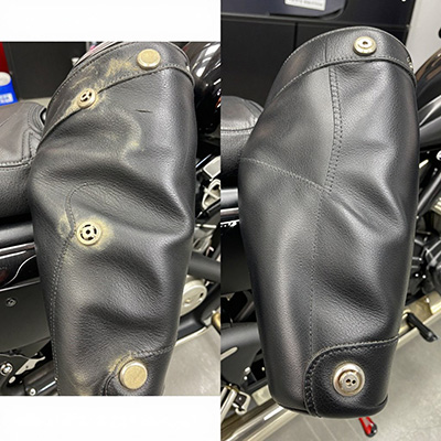 Leather suit and textile stitching repair